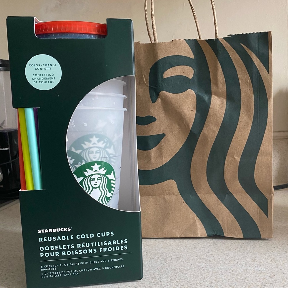 Starbucks Summer 2021 Confetti Color Changing